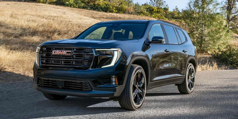 Side design of the 2026 GMC Acadia Elevation mid-size SUV