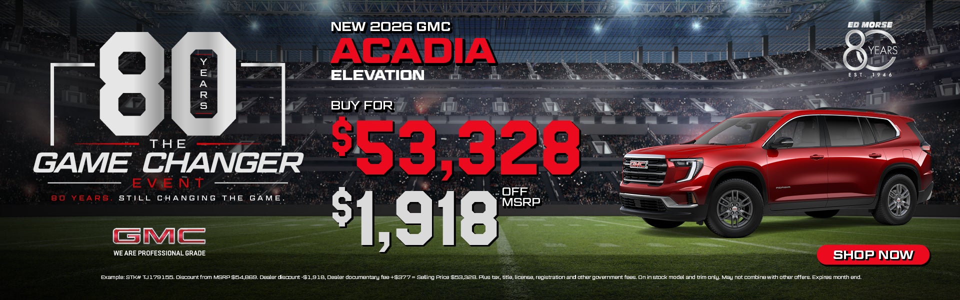 New 2026 GMC Acadia ELEVATION